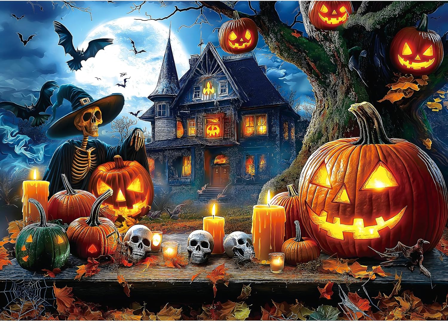 Pumpkin Castle Cartoon Architecture 1000 pcs