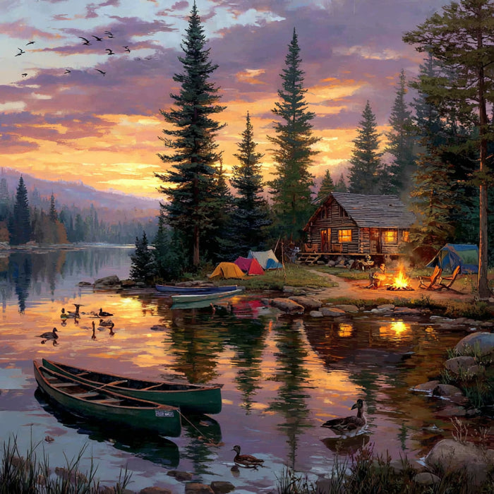 Light up Puzzle – Canoe Lake (1000-Piece)