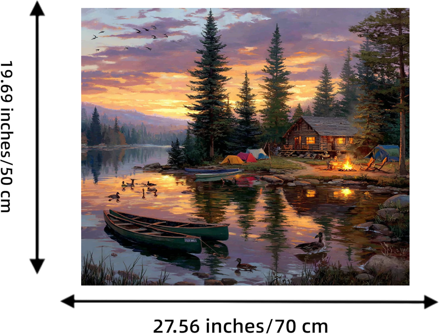 Light up Puzzle – Canoe Lake (1000-Piece)