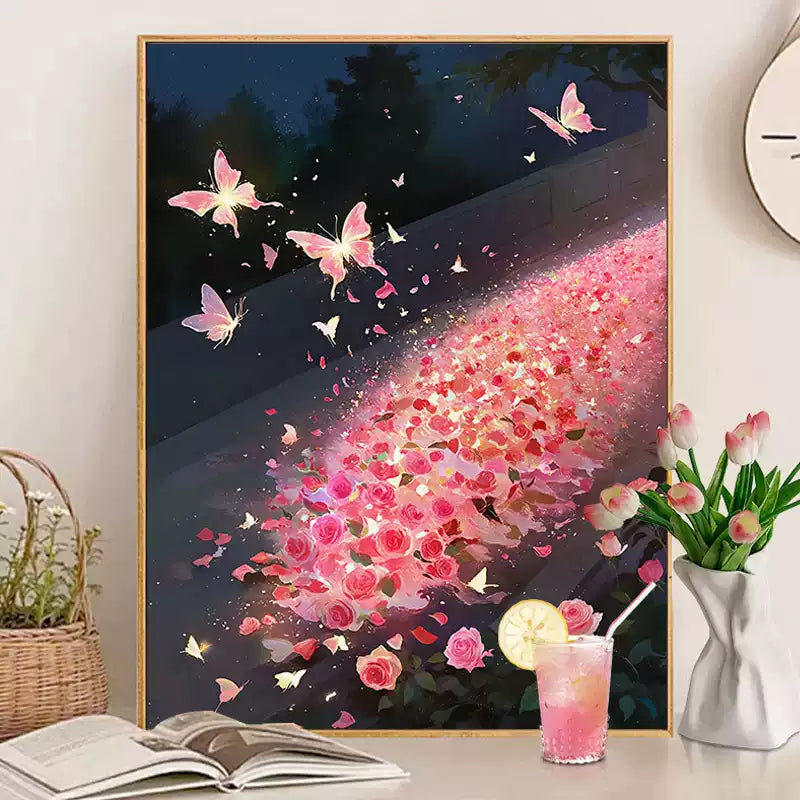 1000pcs Pink Butterfly Puzzle