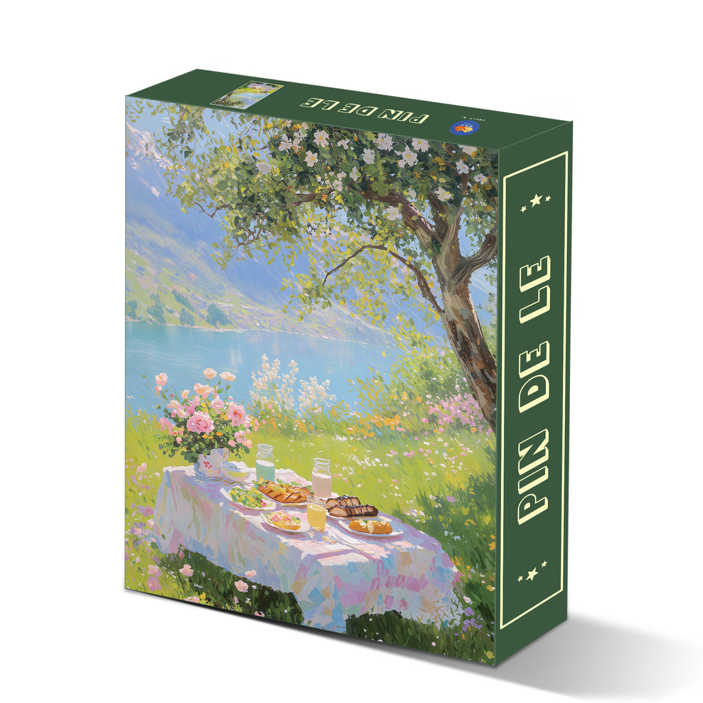 1000pcs Lunch puzzle under the snowy mountains