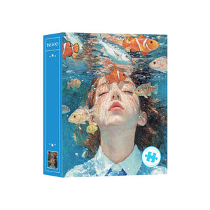 1000pcs Girl And Fish Jigsaw Puzzle