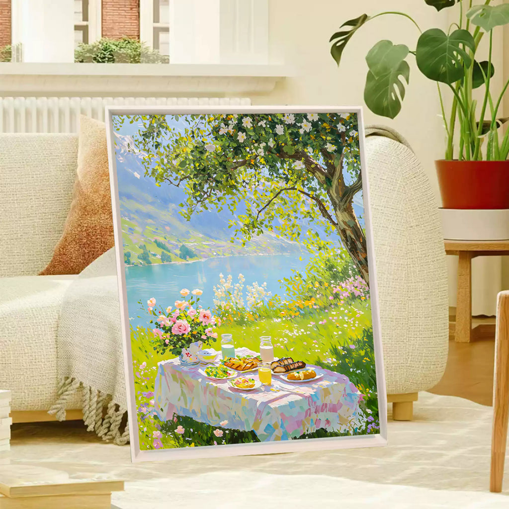 1000pcs Lunch puzzle under the snowy mountains