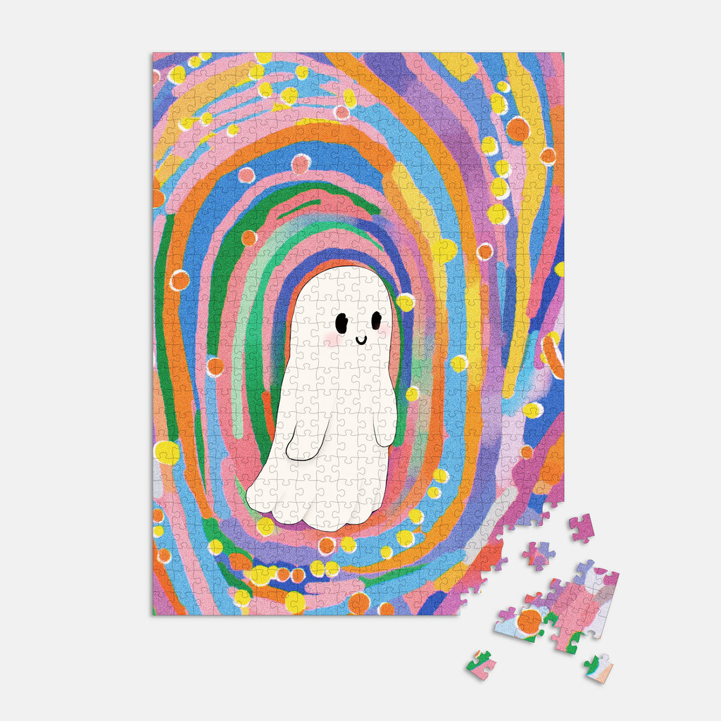 1000pcs Dopamine Little Ghost Jigsaw Puzzle